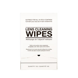 LENS CLEANING WIPES BOX 100
